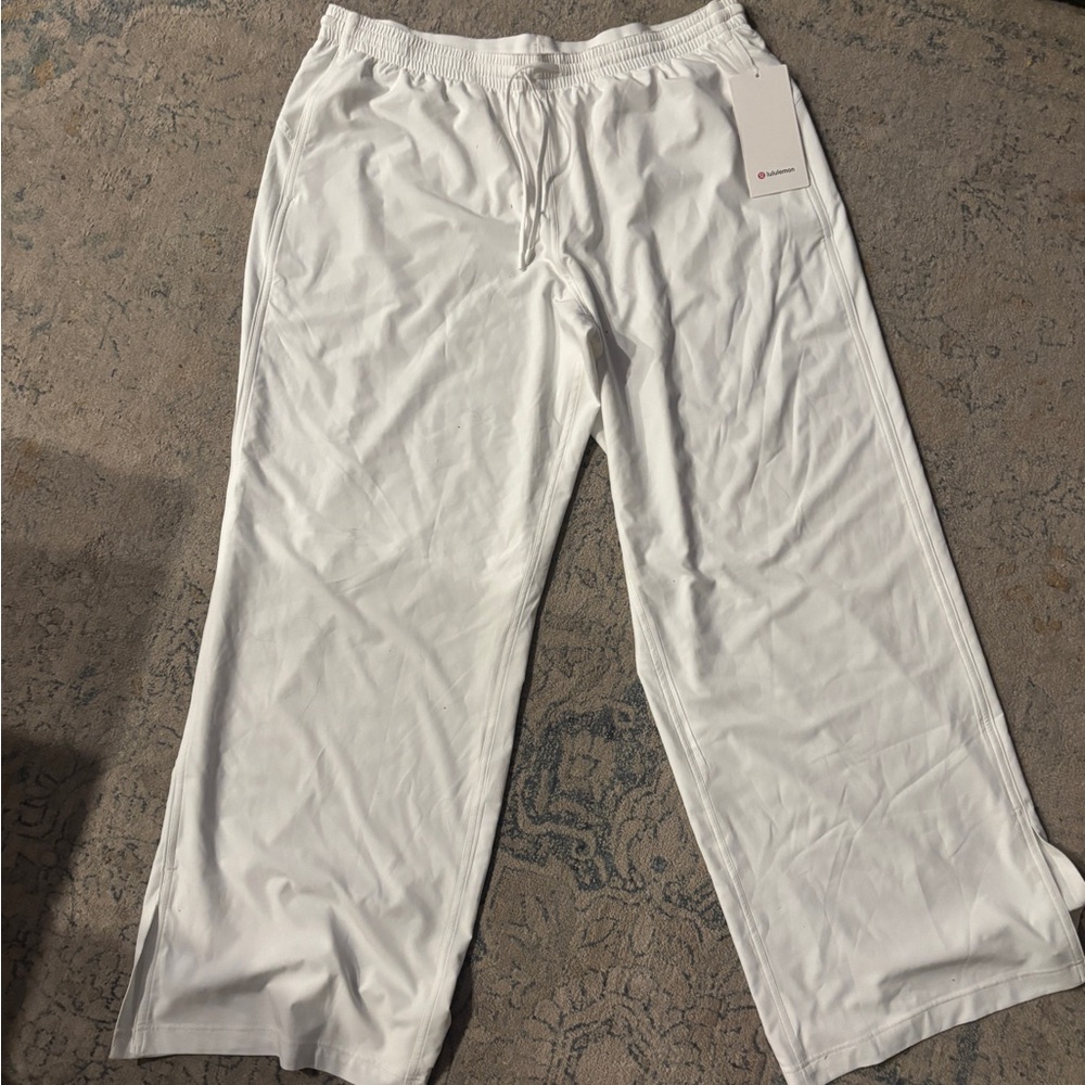 LULULEMON COURT RIVAL WIDE LEG TRACK PANT (REGULAR) SIZE 14 MSRP $128 BNWT - Picture 6 of 9